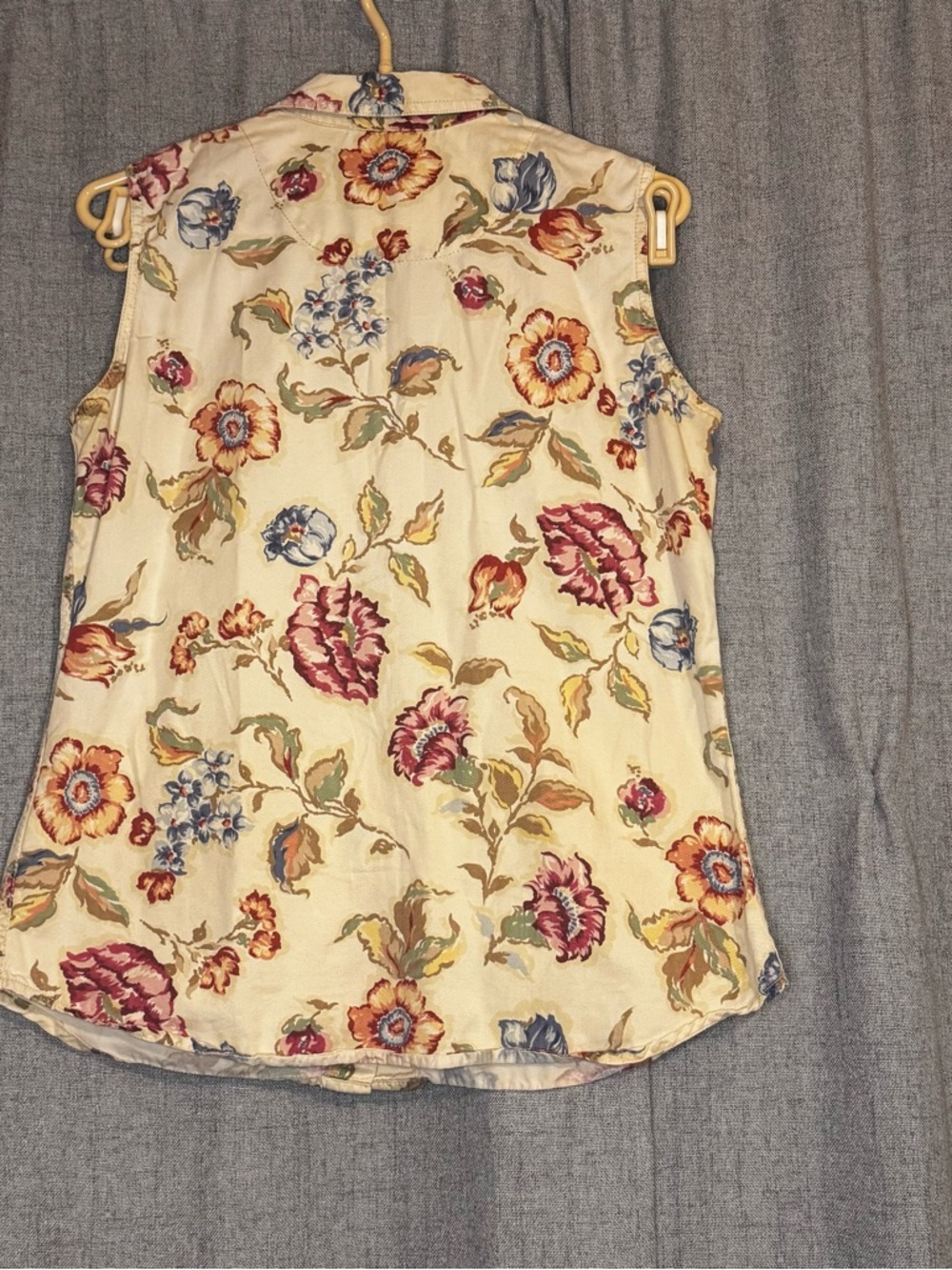 Vintage 90s Floral Button Up Blouse Cottagecore Liz Claiborne - Picture 4 of 9
